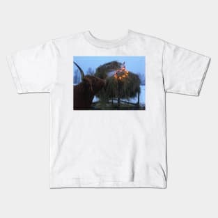 Scottish Highland Cattle Cow 2209 Kids T-Shirt